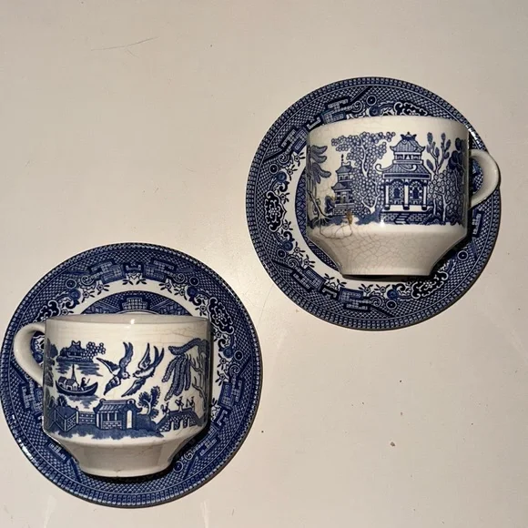 Royal China Dining Vintage Willow Ware By Royal China